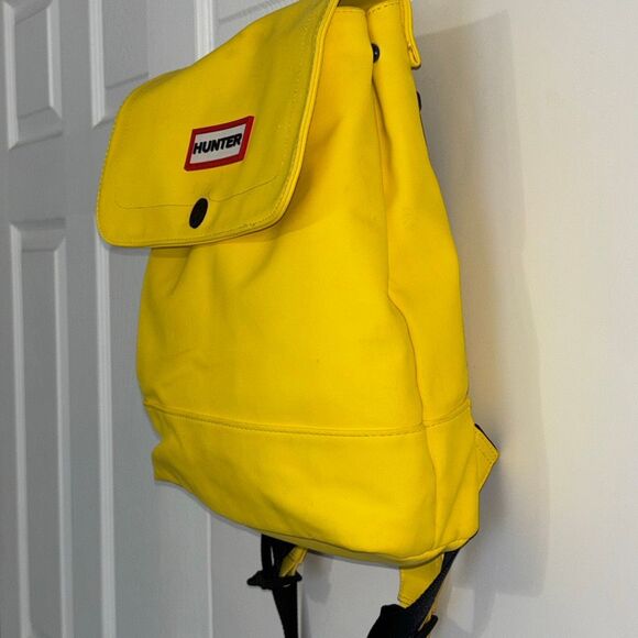 Hunter Rain Boots waterproof Yellow Backpack Medium 20th Anniversary - Picture 3 of 10